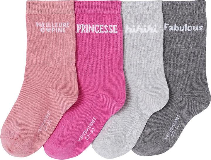 Produktbild Vertbaudet 4er-Pack Socken mit Schriftzug, Kinder (4er Pack, 35, 38)