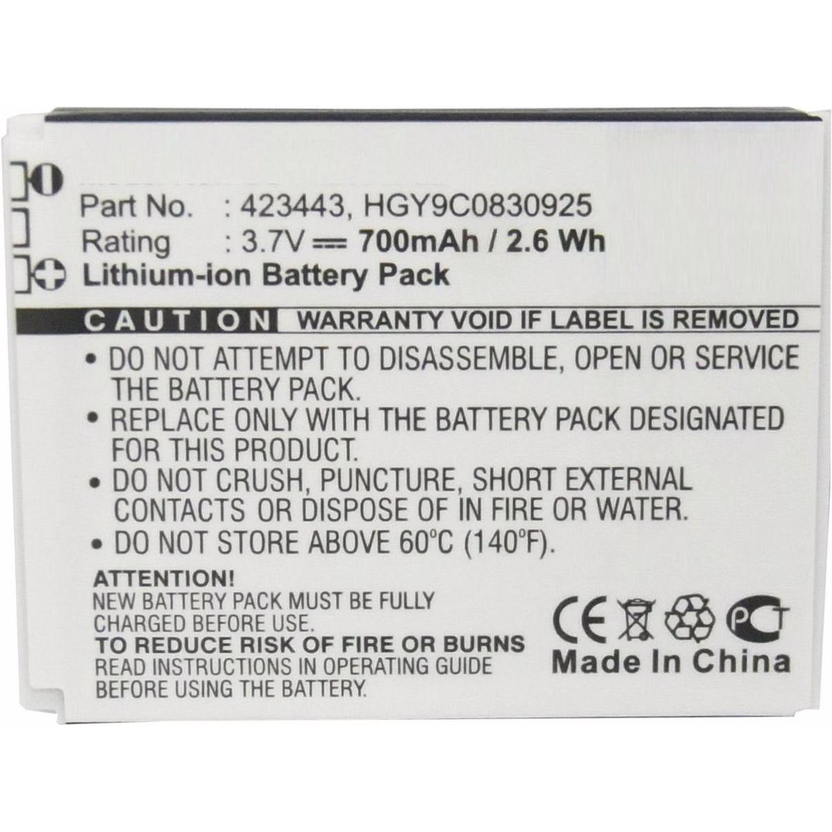 CoreParts Battery for Wireless Headset, Kopfhörer Ersatzteile, Schwarz