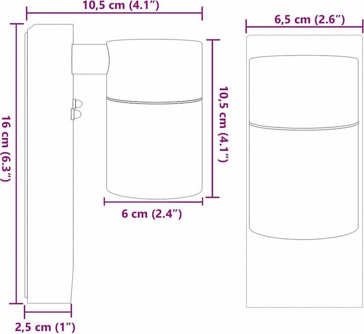 Image du produit vidaXL Aussenbeleuchtung (GU10, IP44)