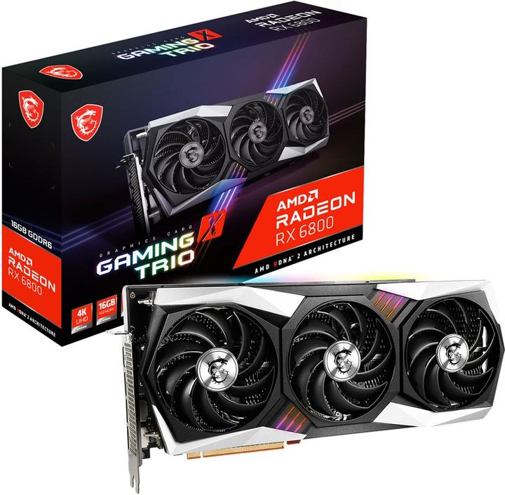 Image du produit MSI Radeon RX 6800 GAMING X TRIO 16G (16 Go)