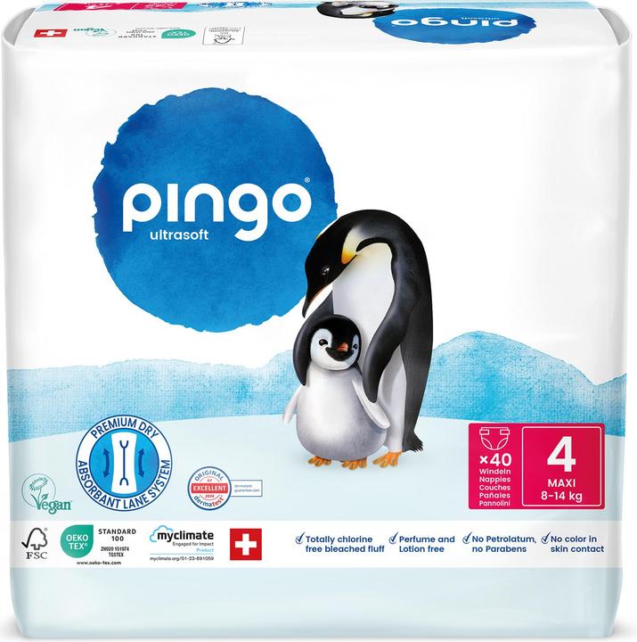 Produktbild Pingo Ökowindeln (Gr. 4, Monatsbox, 240 Stück)