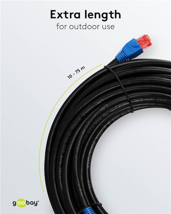 Actual product image Goobay Network cable (U/UTP, CAT6, 50 m)