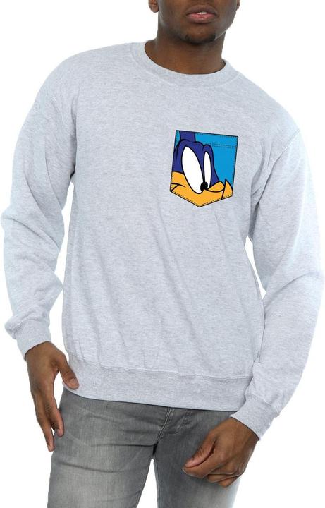 Immagine prodotto Looney Tunes Road Runner Face Faux Pocket Felpa Uomo (M)