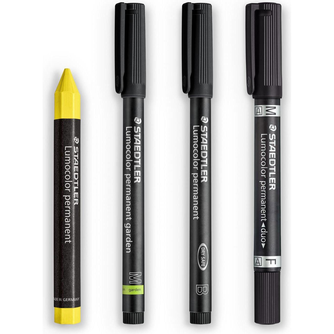 Thumbnail - Staedtler, Marker, Marker Set Lumocolor 4St Variante (Schwarz, Gelb, 4 x)