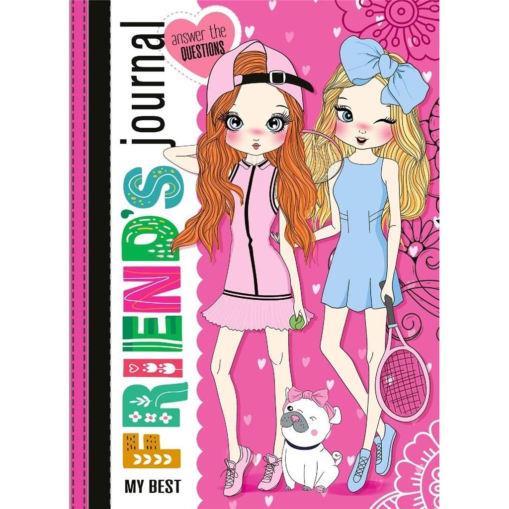 Fresh, Quaderni + Bloc Notes, Quaderno "Amici" 135X197/48K Tw Rosa Glitterato