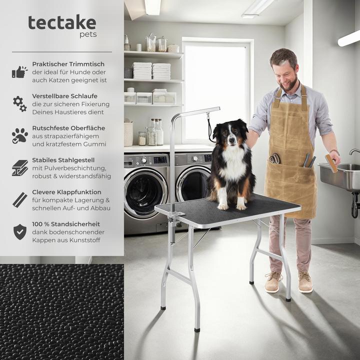 Actual product image tectake Dog Grooming Table with Arm (Dog)