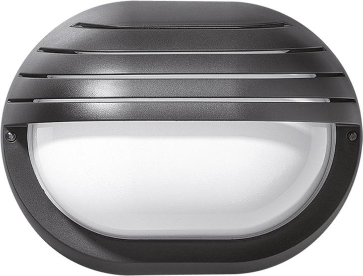 PiL Prisma 300275 Wall lamp IP44 A 1 x 60W E27, black (E27, IP44)