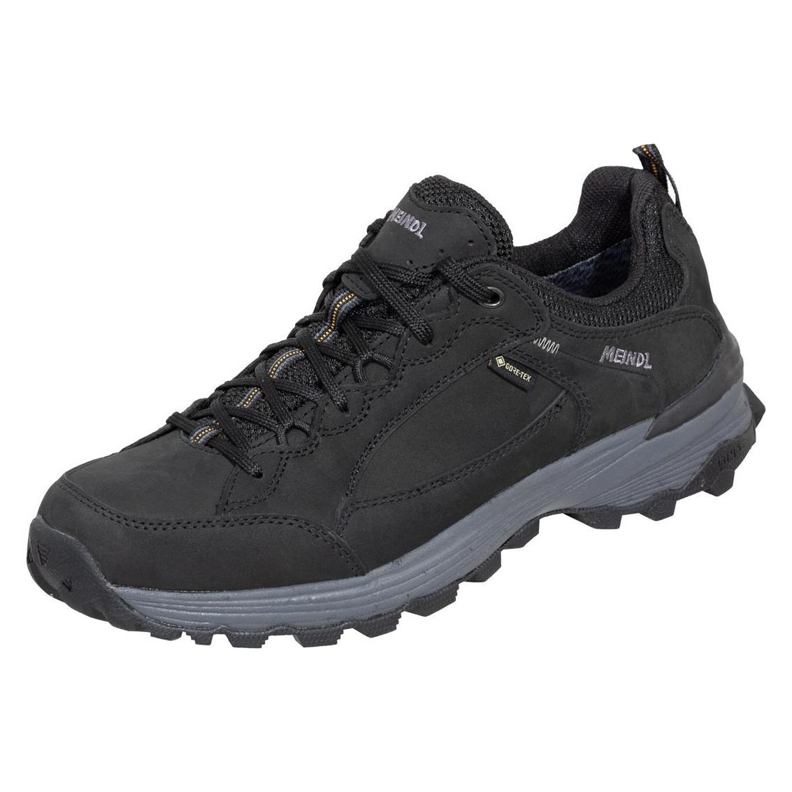 Meindl, Herren, Wanderschuhe, Freizeitschuh Toledo Gtx Gr.8 Schwarz Nubukleder/Velourleder Goretex (42), Schwarz
