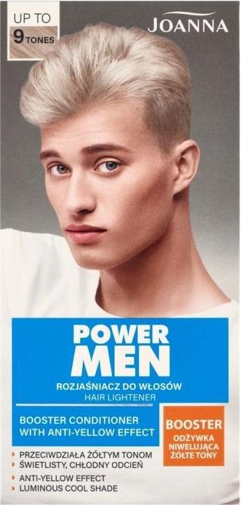 Actual product image Joanna Power Men Hair Bleach Up To 9 Tones (Blond)