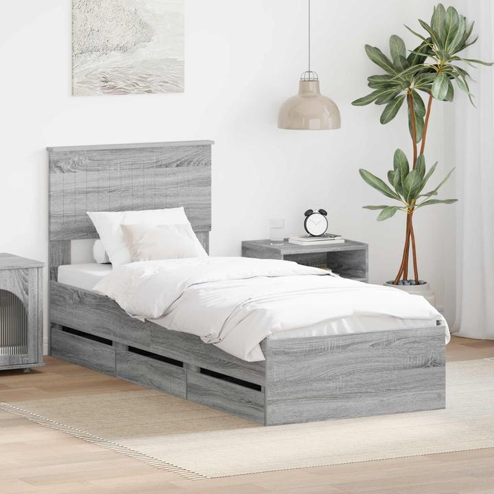 Actual product image vidaXL Moderner Bettrahmen (75 x 190 cm)