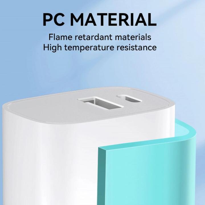 Produktbild Wozinsky WGWCW USB-A USB-C 20W Wandladegerät – Weiss (20 W, 2 Ports)