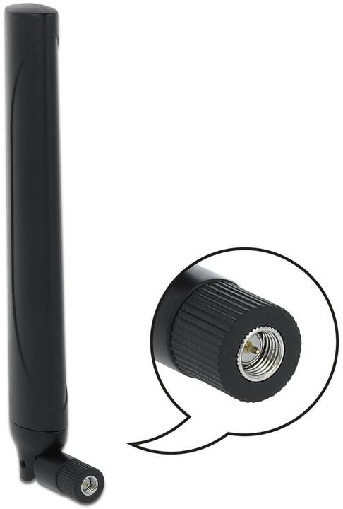 Image du produit Delock Antenne 5G/LTE SMA, 2.3dBi noir, joint basculant (Lora, 5G, 3G, GSM)