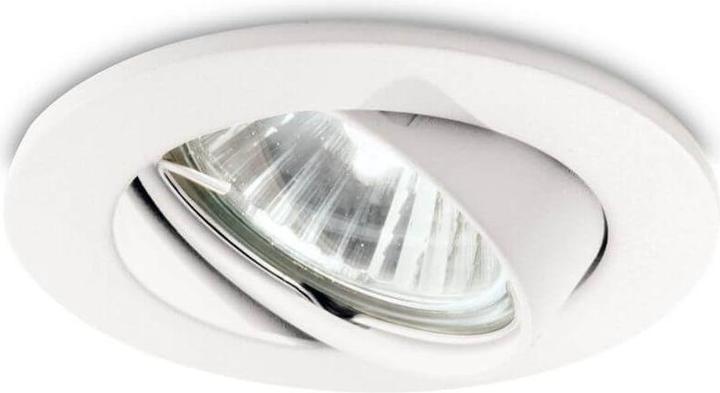 Ideal lux SWING Einbauleuchte GU10 ⌀82mm dimmbar Weiss 083179 (GU10)