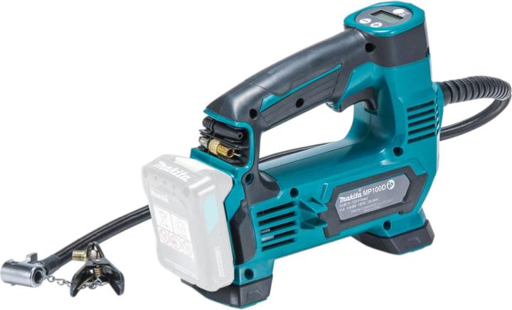 Actual product image Makita MP 100 DSM Akku Kompressor 12 V max. 8,3 bar + 2x Akku 4,0 Ah + Ladegerät (8.30 bar)