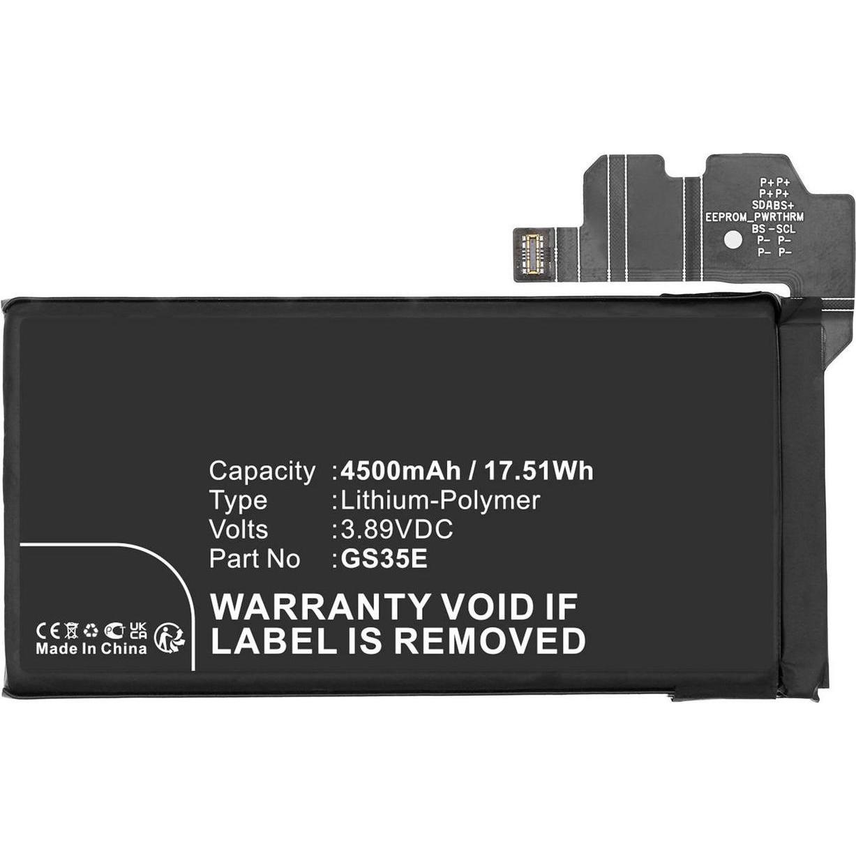 CoreParts Battery 3.89V 4500mAh 17.51Wh, Smartphone Akku