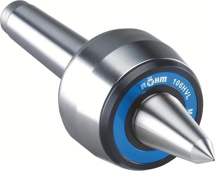 Actual product image Röhm Travelling lathe centre with extended tip 60°/30°