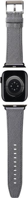 Image du produit Karl Lagerfeld Pasek KLAWLSAKLHPG Apple Watch 42/44/45/49mm srebrny/silver strap Saffiano Monogram (42 mm, 44 mm, 45 mm, 49 mm, cuir écologique, Plastique)