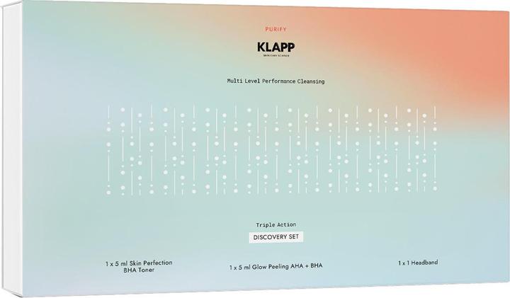 Actual product image Klapp Multi Level Performance Cleansing Triple Action Cleansing Discovery Set BHA (Facial cleansing wipes)