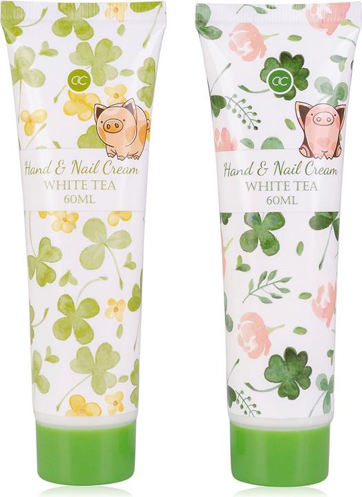 Produktbild Accentra Hand- & Nagelcreme VIEL GLÜCK in der Tube, 60ml, 2 sortierte Motive, Duft: Weisser Tee, Farbe: