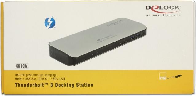 Produktbild Delock Thunderbolt 3 Dockingstation 5K (Thunderbolt, 1 Ports)