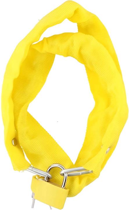 Actual product image Dunlop Anti-theft bicycle lock 90 cm (Yellow) (90 cm)