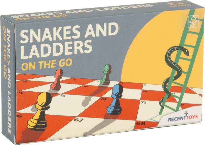 Recent Toys Reisespiel Snakes and Ladders (French, German, Italian, 1 - 4 Players)