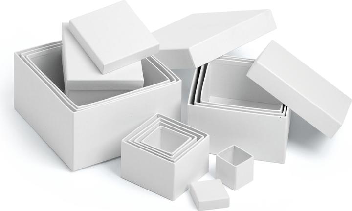 Produktbild VBS XXL Pappschachteln "Quadrat", Weiss, 24er-Set