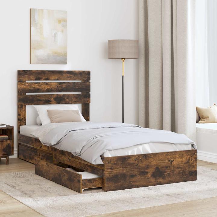 Produktbild vidaXL Aufbewahrungsbettgestell (90 x 190 cm)