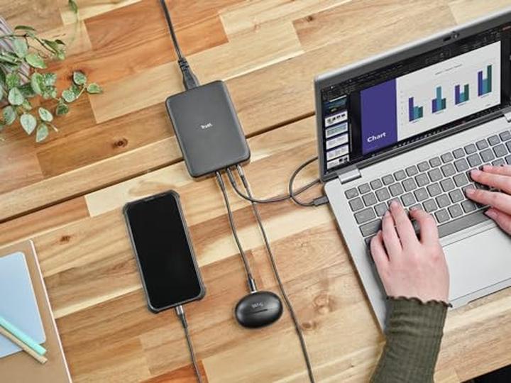 Immagine prodotto Trust Caricabatterie da tavolo MAXO 240W 4-PORT USB-C (240 W)