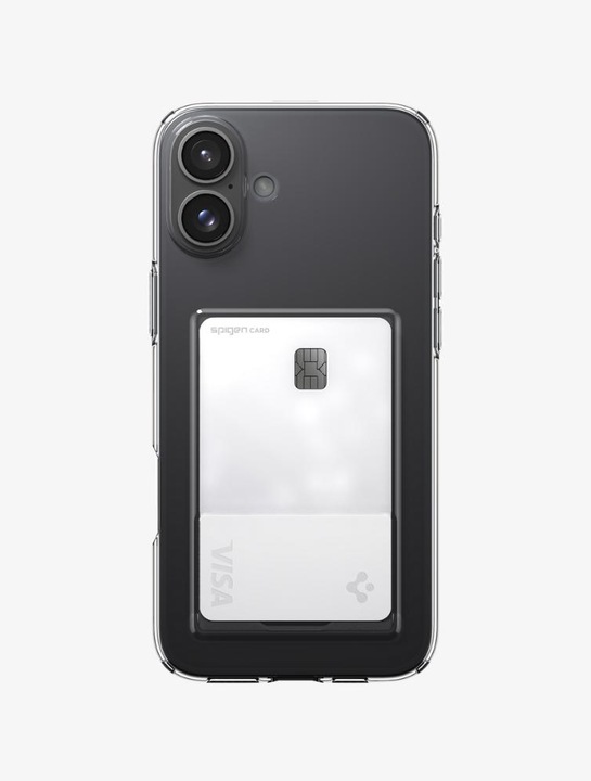 Actual product image Spigen Crystal Slot iPhone 16 Plus Case Crystal Clear (Apple iPhone 16 Plus)