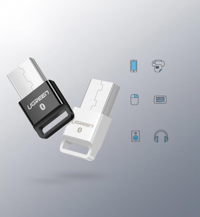 Produktbild Ugreen USB adapter Bluetooth 4.0 Qualcomm aptX black - Bluetooth-Adapter (Sender & Empfänger)