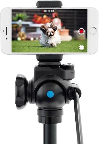 Actual product image Velbon Tripod EX-447 with phone holder (Metal)