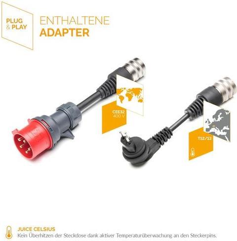 Produktbild Juice Technology Juice Booster 2 Basic Set (Typ 1, 22 kW, 32 A, CEE32 rot, Typ 13)