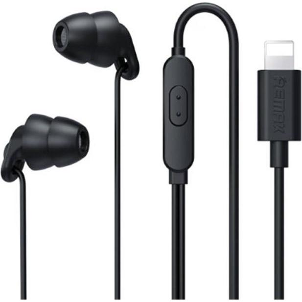 Thumbnail - Remax Earphones RM-518i, Lightning, 1.2m (black) (Kabelgebunden), Kopfhörer, Schwarz
