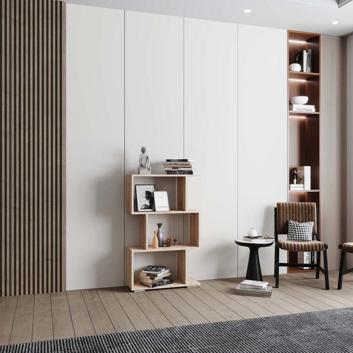 Produktbild VCM Holz Raumteiler Stand Regal Bücherregal Deko Bücher Standregal Palusa M (60 x 24 x 97 cm)