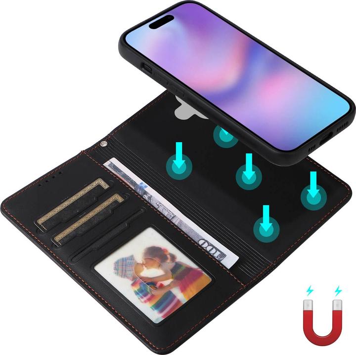 Produktbild Cover-Discount Teilbare Brieftasche 2-in-1 Handyhülle (Apple iPhone 17)