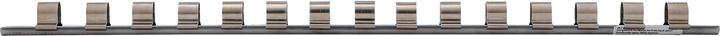 Image du produit BGS Rail pour douilles 15 clips 12,5 mm (1/2") (12,5 mm)