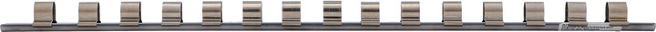 Produktbild BGS Aufsteckschiene mit 15 Clips 12,5 mm (1/2") (12.5 mm)