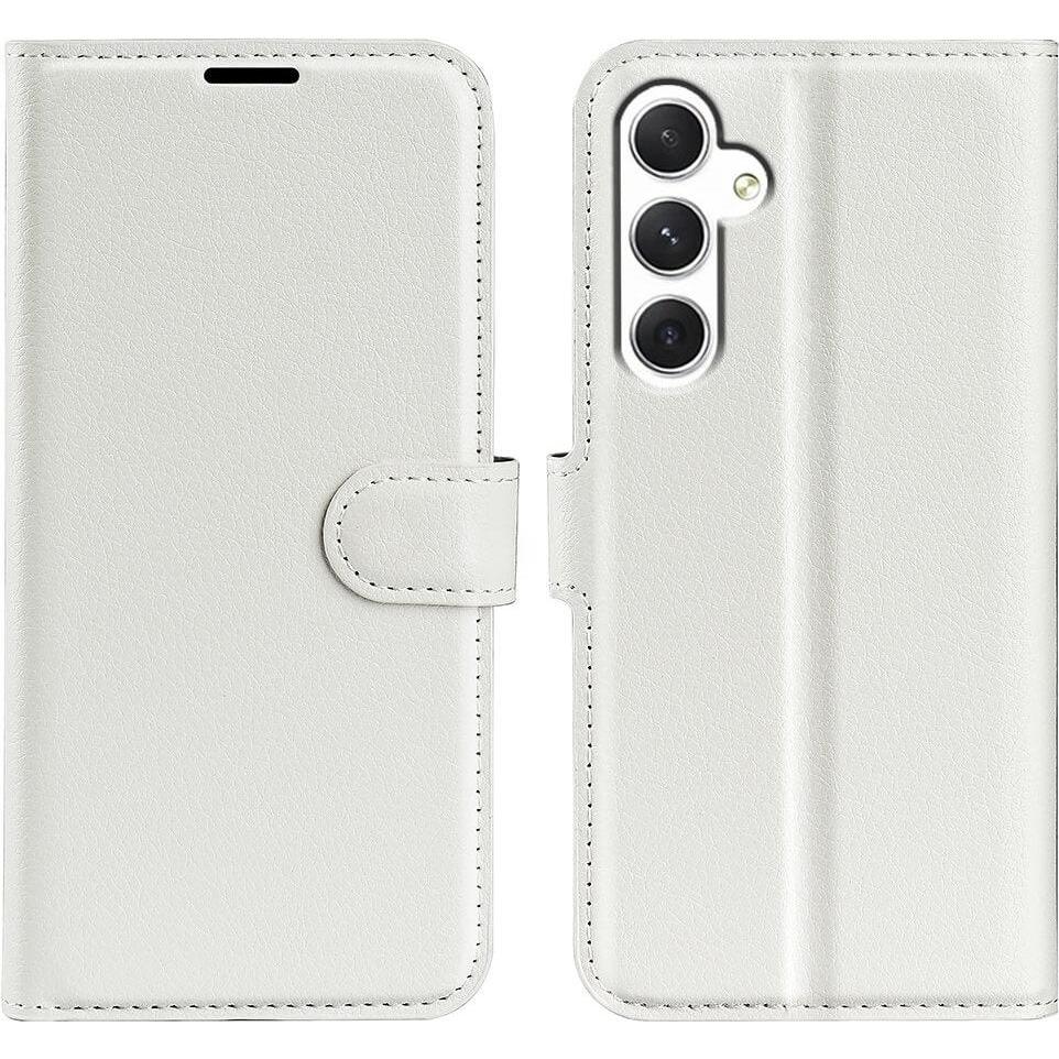 Cover-Discount Leder Etui Hülle rosa (Samsung Galaxy S24+), Smartphone Hülle, Rosa