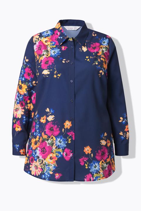 Produktbild Miamoda Bluse, A-Linie, Blumenmuster, Langarm (52)
