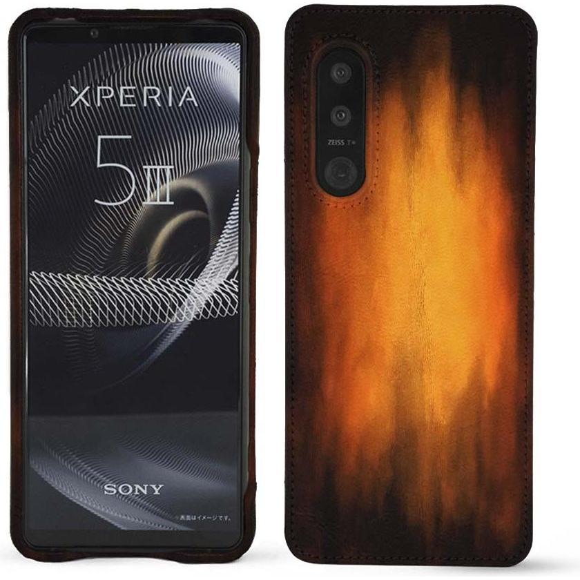 Noreve Lederschutzhülle (Sony Xperia 5 III), Smartphone Hülle, Violett