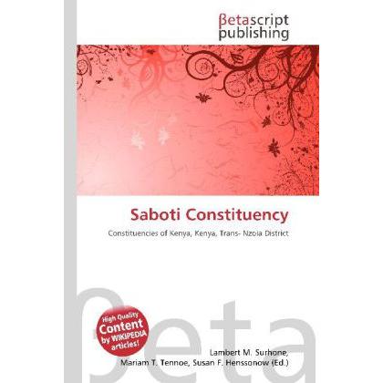 Saboti Constituency, Fachbücher