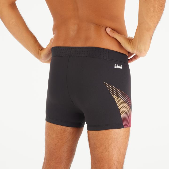 Immagine prodotto Nabaiji Boxer da bagno da uomo - 500 Fiti Tria nero/rosso (40)