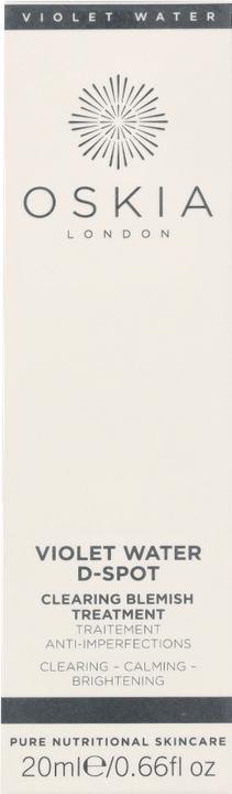 Image du produit Oskia Traitement du point D à l'eau violette 20ml (Tonique visage, 20 ml)