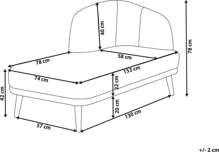 Produktbild Beliani Tanlay (Recamiere)