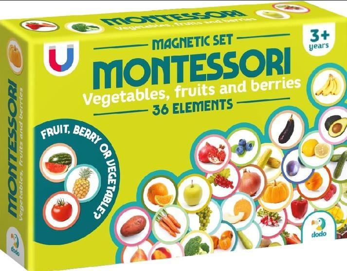 Dodo Montessori Magnetset Gemüse und Obst (36x)