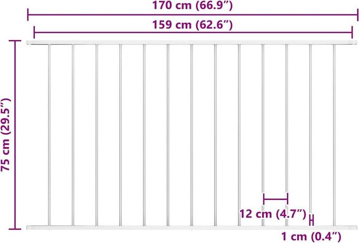 Produktbild vidaXL Zaunpaneel