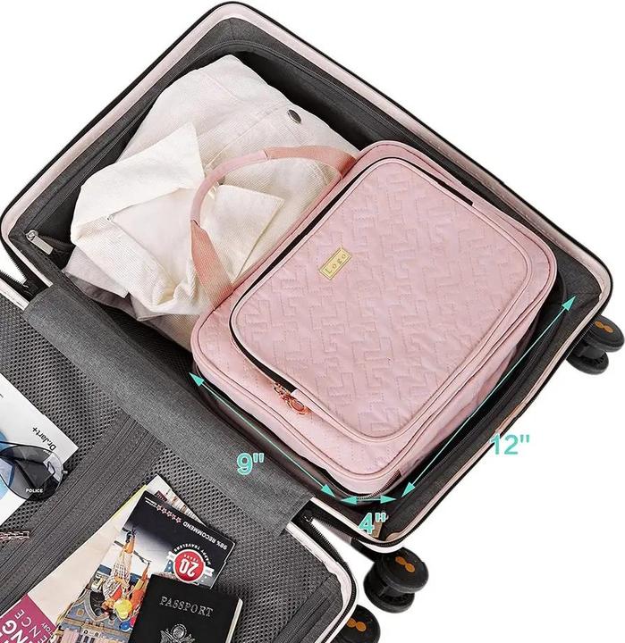 Actual product image Noya Reise Kulturbeutel Kosmetik Make Up Tasche Necessaire Organizer Bag - Rosa 30x22cm