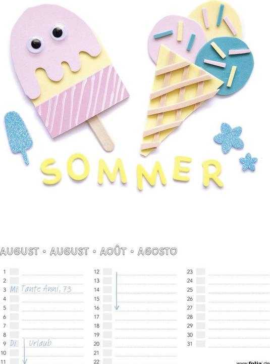 Produktbild Folia Dauerkalender (A4)