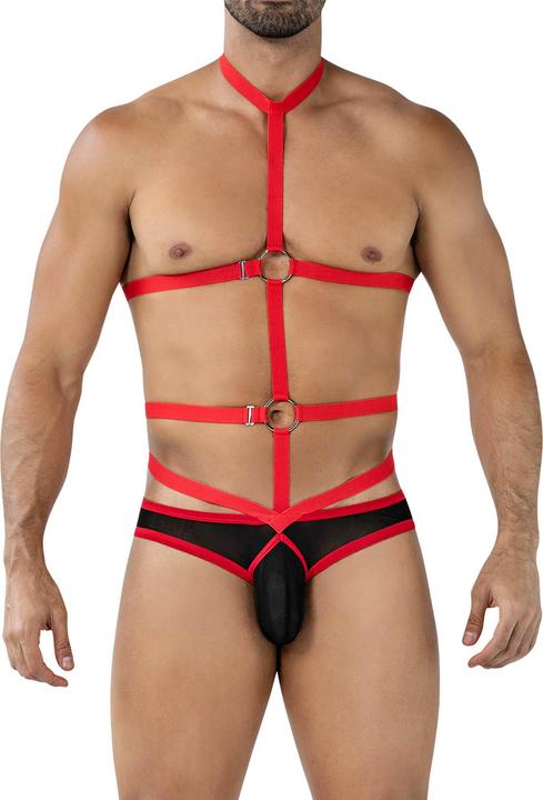 Produktbild Cut4men Body Harness in schwarz/rot (S)